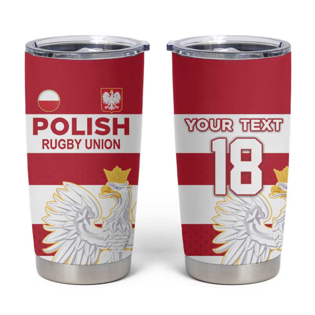 Custom Poland Rugby Tumbler Cup Biało-czerwoni Go Champion
