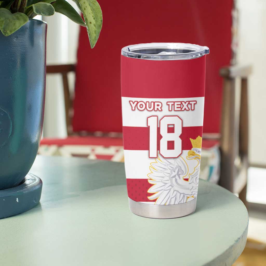 Custom Poland Rugby Tumbler Cup Biało-czerwoni Go Champion