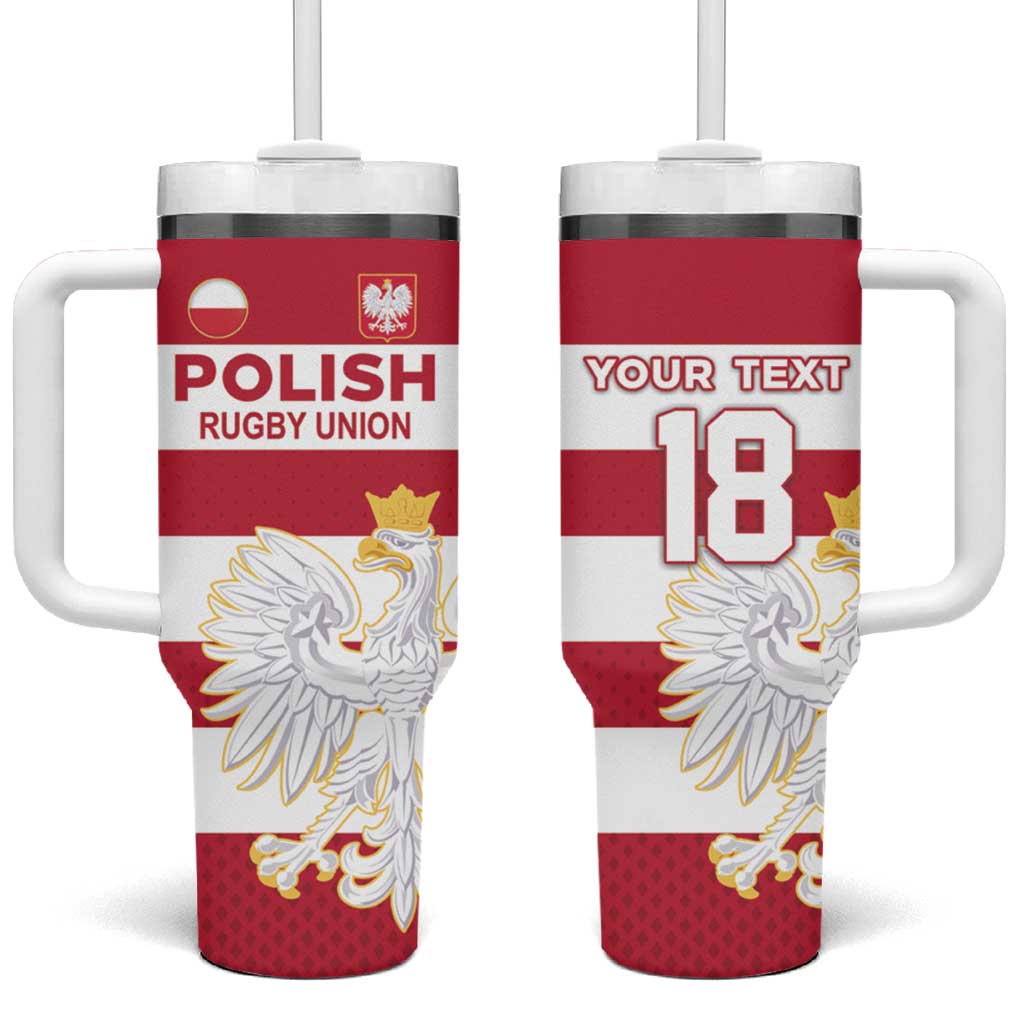 Custom Poland Rugby Tumbler With Handle Biało-czerwoni Go Champion