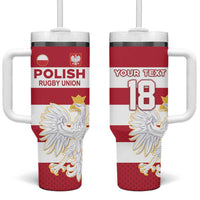Custom Poland Rugby Tumbler With Handle Biało-czerwoni Go Champion