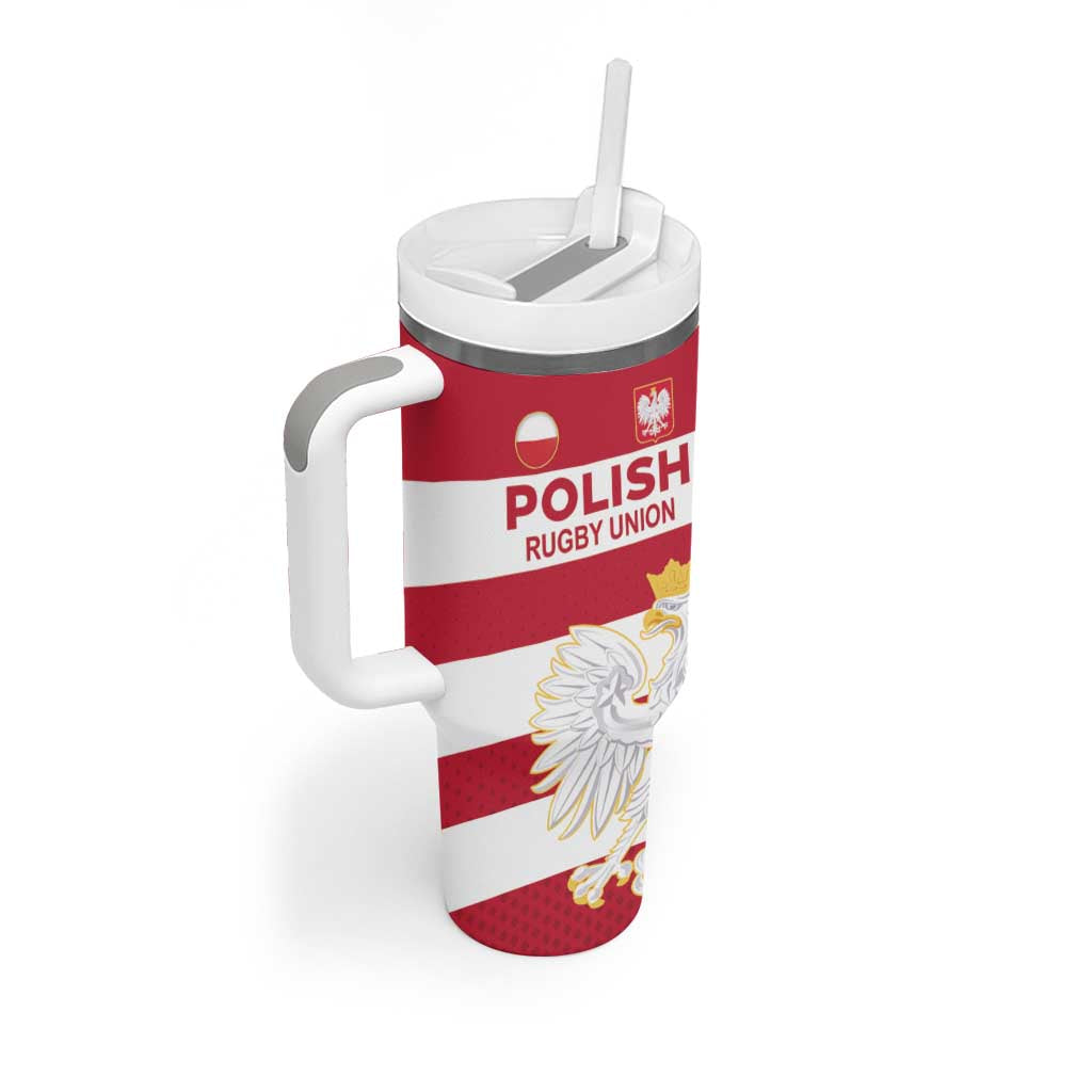 Custom Poland Rugby Tumbler With Handle Biało-czerwoni Go Champion