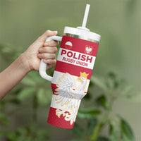 Custom Poland Rugby Tumbler With Handle Biało-czerwoni Go Champion