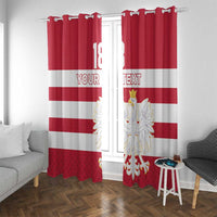 Custom Poland Rugby Window Curtain Biało-czerwoni Go Champion