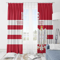 Custom Poland Rugby Window Curtain Biało-czerwoni Go Champion