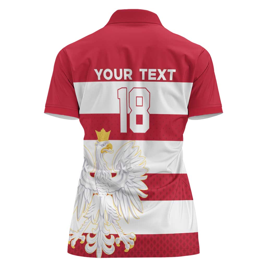 Custom Poland Rugby Women Polo Shirt Biało-czerwoni Go Champion