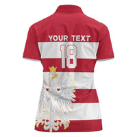 Custom Poland Rugby Women Polo Shirt Biało-czerwoni Go Champion