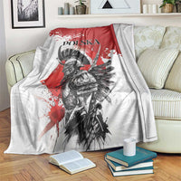 Polish Winged Hussar Blanket Grunge Style