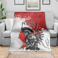 Polish Winged Hussar Blanket Grunge Style
