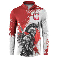 Polish Winged Hussar Button Sweatshirt Grunge Style
