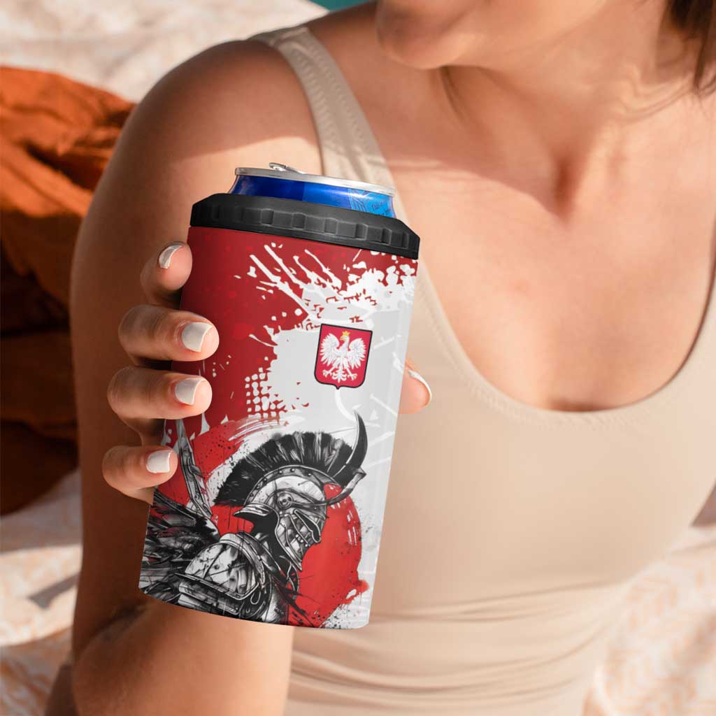 Polish Winged Hussar 4 in 1 Can Cooler Tumbler Grunge Style