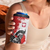 Polish Winged Hussar 4 in 1 Can Cooler Tumbler Grunge Style