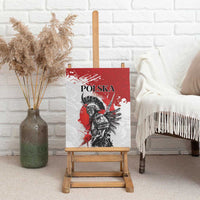 Polish Winged Hussar Canvas Wall Art Grunge Style