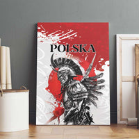 Polish Winged Hussar Canvas Wall Art Grunge Style