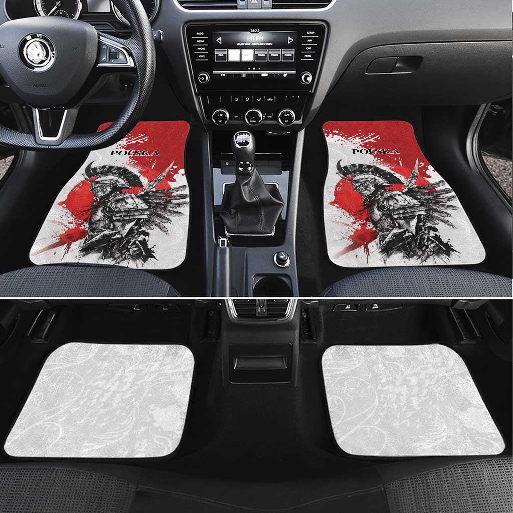 Polish Winged Hussar Car Mats Grunge Style