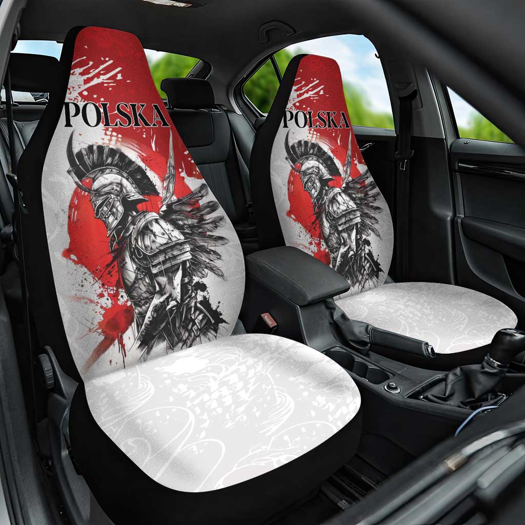 Polish Winged Hussar Car Seat Cover Grunge Style