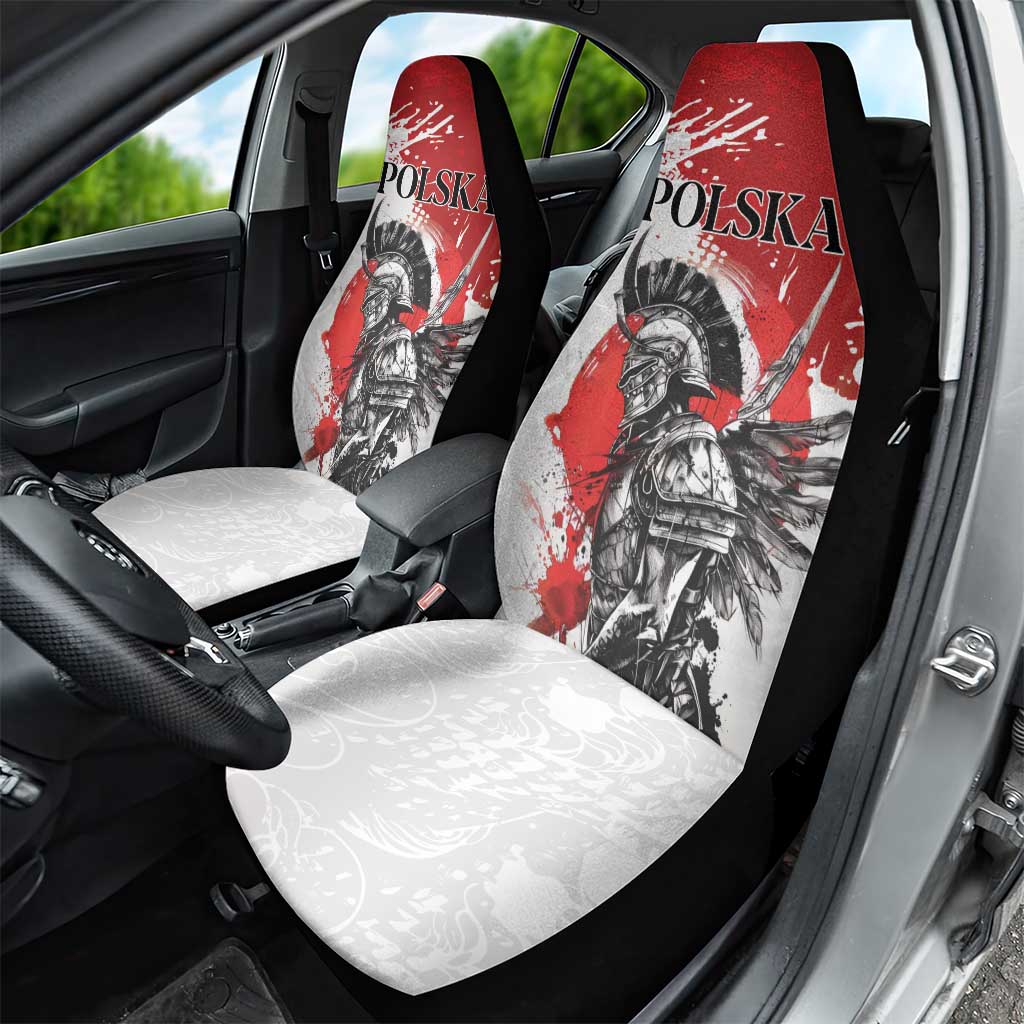 Polish Winged Hussar Car Seat Cover Grunge Style