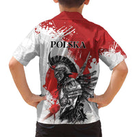 Polish Winged Hussar Family Matching Long Sleeve Bodycon Dress and Hawaiian Shirt Grunge Style