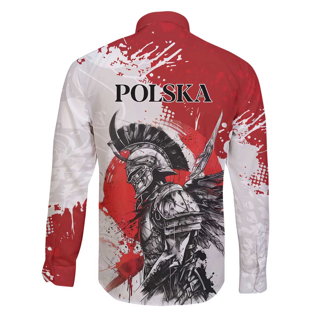Polish Winged Hussar Family Matching Short Sleeve Bodycon Dress and Hawaiian Shirt Grunge Style