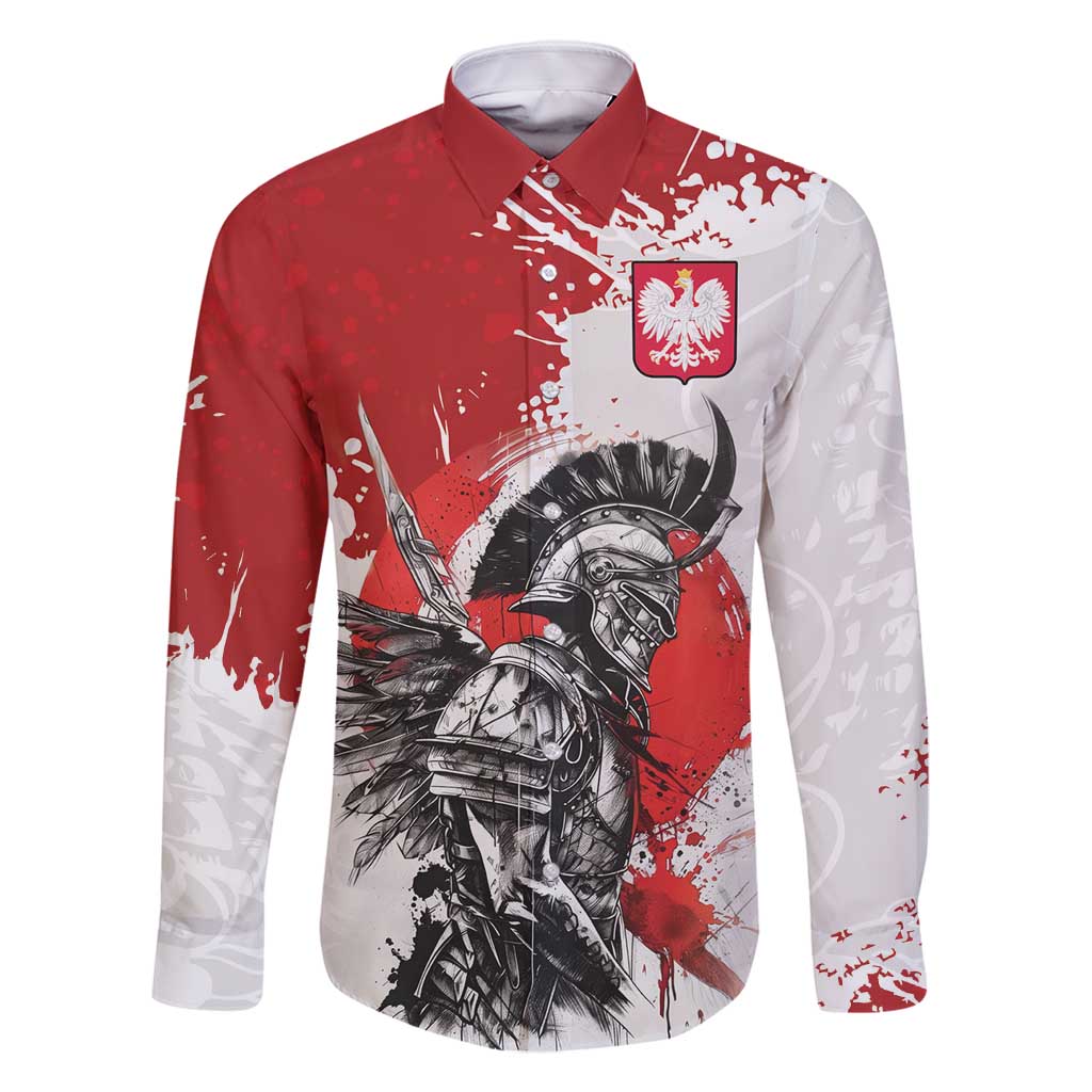 Polish Winged Hussar Family Matching Summer Maxi Dress and Hawaiian Shirt Grunge Style