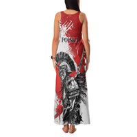 Polish Winged Hussar Family Matching Tank Maxi Dress and Hawaiian Shirt Grunge Style