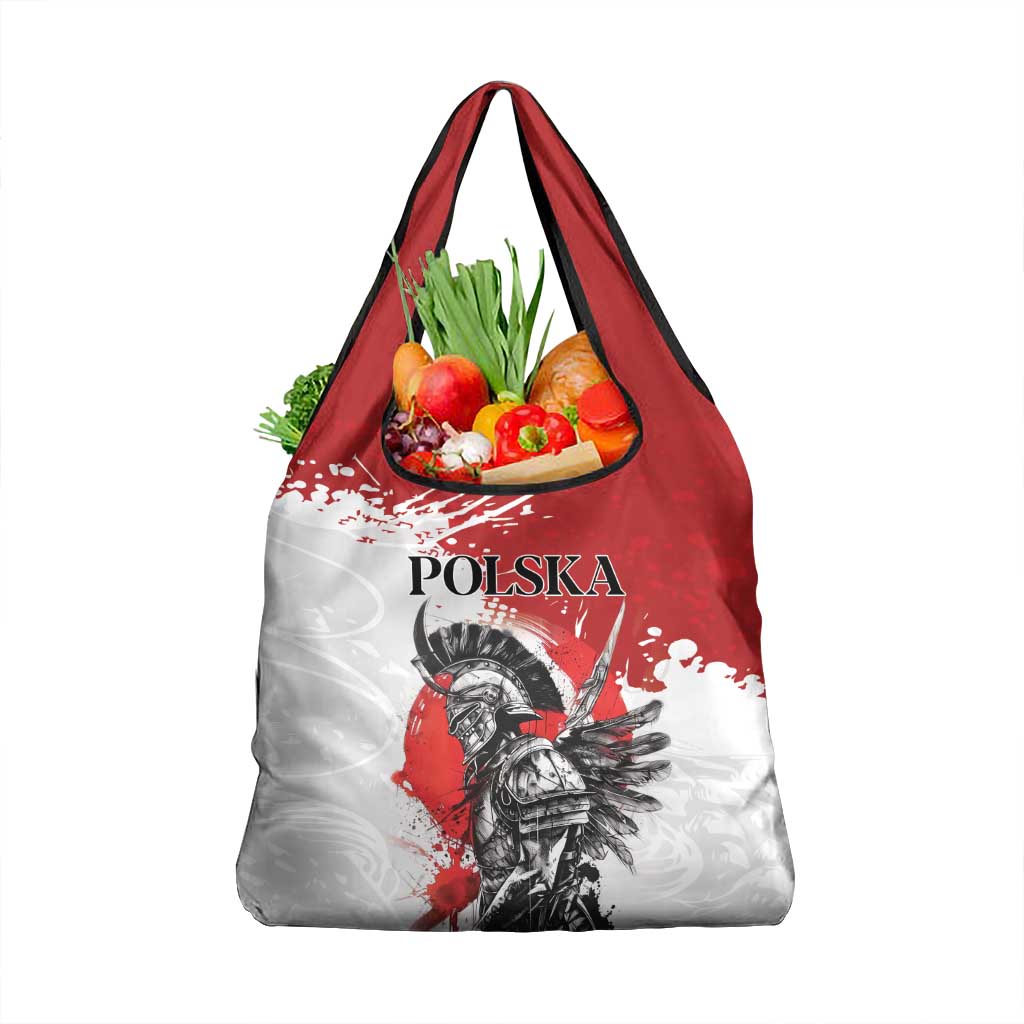 Polish Winged Hussar Grocery Bag Grunge Style