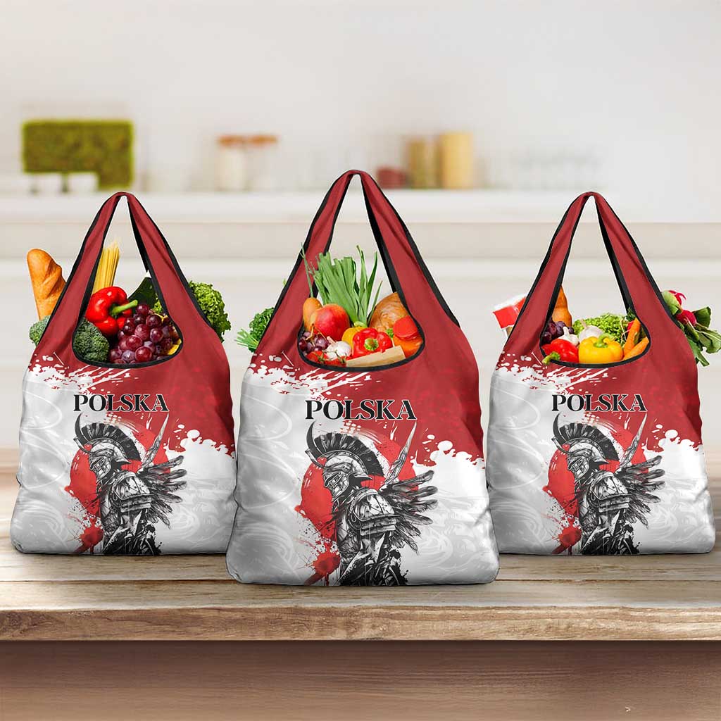 Polish Winged Hussar Grocery Bag Grunge Style
