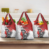 Polish Winged Hussar Grocery Bag Grunge Style
