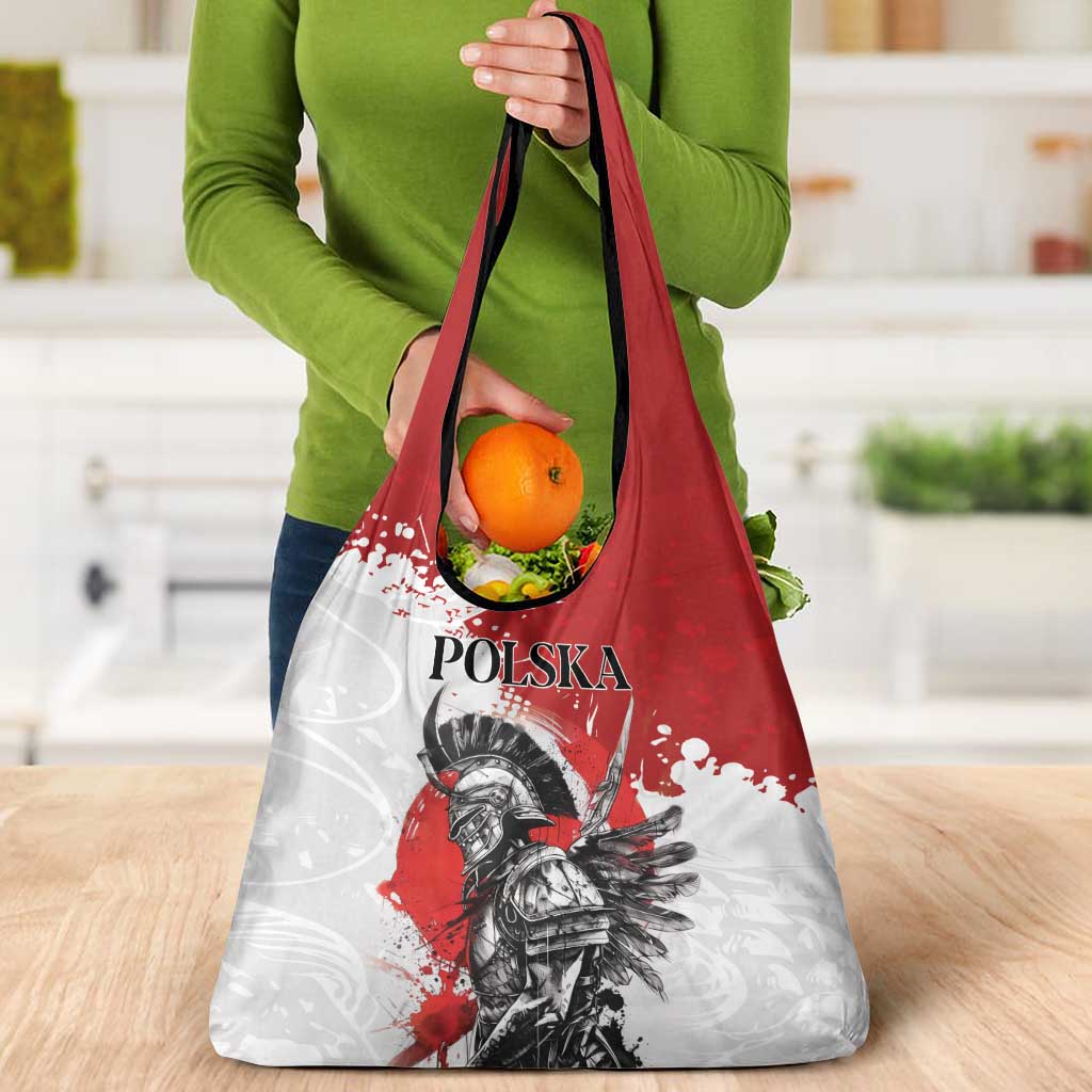 Polish Winged Hussar Grocery Bag Grunge Style