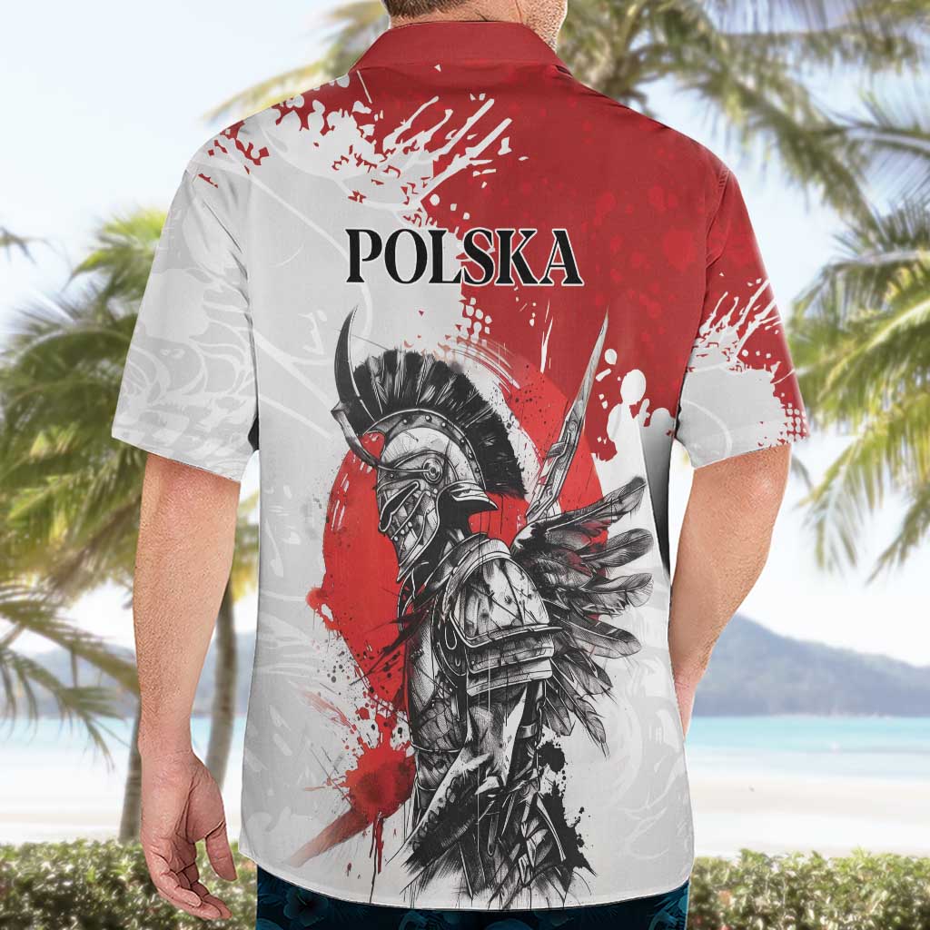 Polish Winged Hussar Hawaiian Shirt Grunge Style