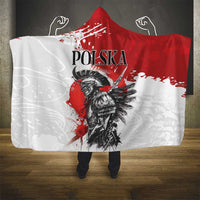 Polish Winged Hussar Hooded Blanket Grunge Style