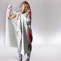 Polish Winged Hussar Hooded Blanket Grunge Style