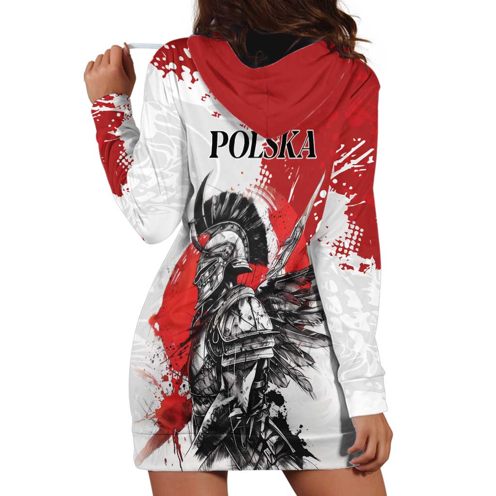 Polish Winged Hussar Hoodie Dress Grunge Style