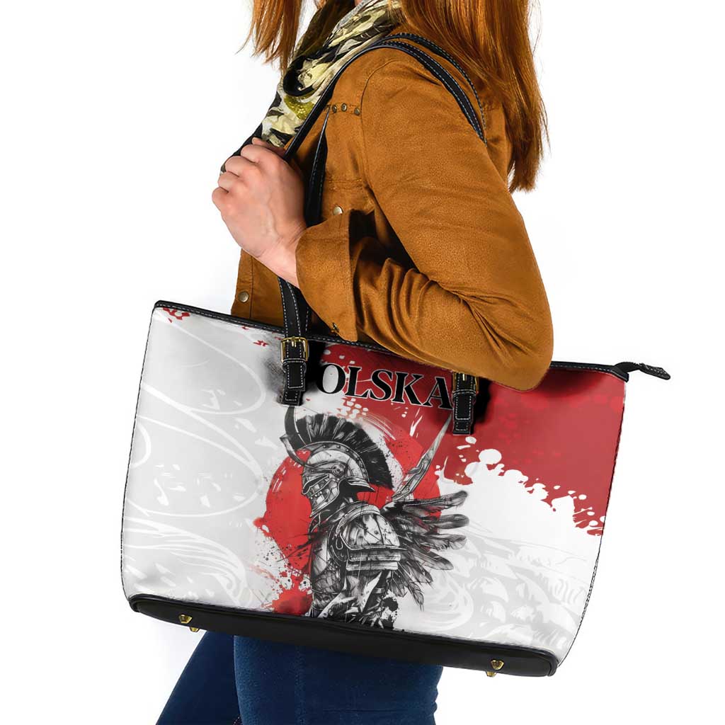 Polish Winged Hussar Leather Tote Bag Grunge Style