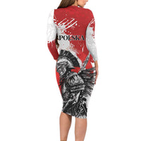 Polish Winged Hussar Long Sleeve Bodycon Dress Grunge Style