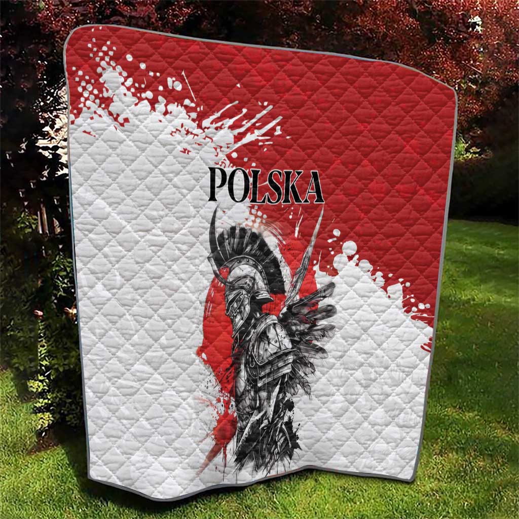 Polish Winged Hussar Quilt Grunge Style