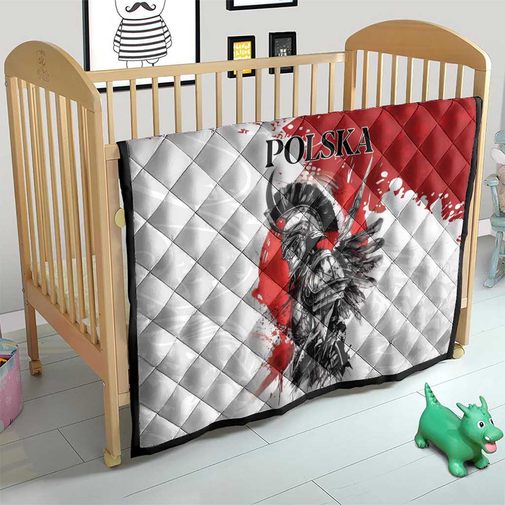 Polish Winged Hussar Quilt Grunge Style