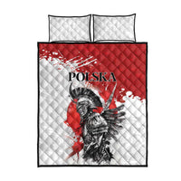 Polish Winged Hussar Quilt Bed Set Grunge Style
