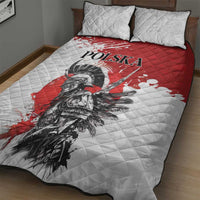Polish Winged Hussar Quilt Bed Set Grunge Style