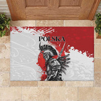 Polish Winged Hussar Rubber Doormat Grunge Style