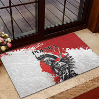 Polish Winged Hussar Rubber Doormat Grunge Style