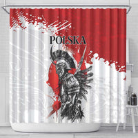 Polish Winged Hussar Shower Curtain Grunge Style