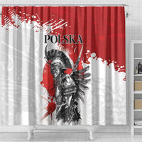 Polish Winged Hussar Shower Curtain Grunge Style