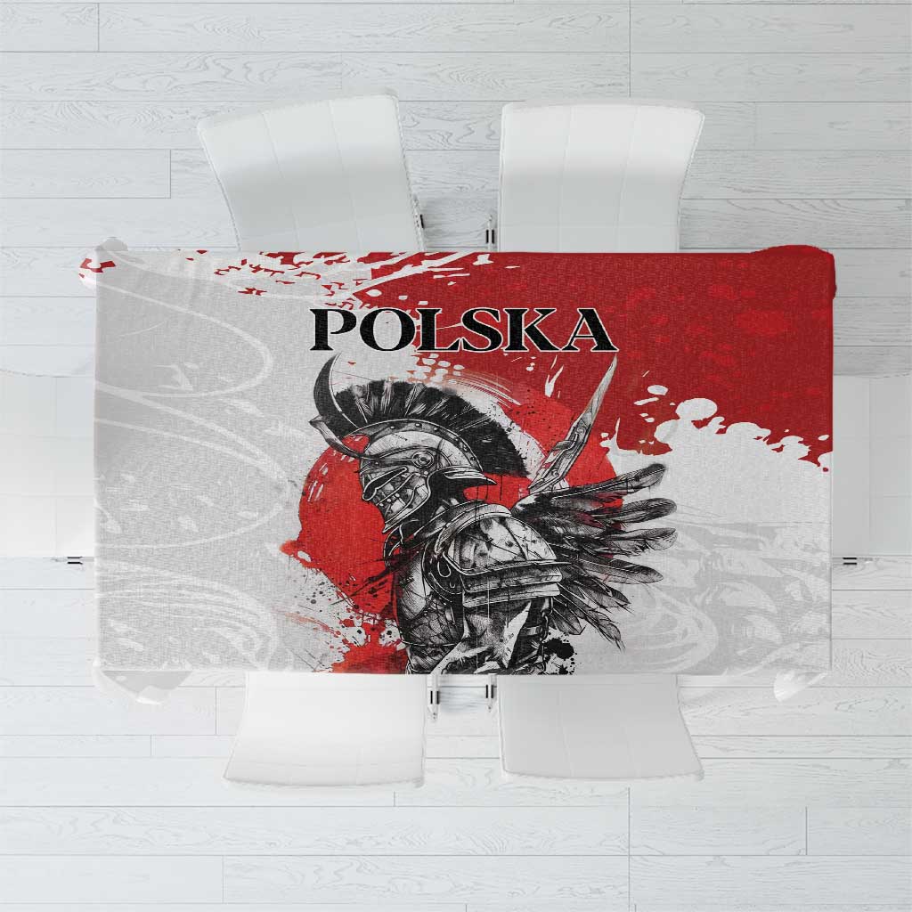Polish Winged Hussar Tablecloth Grunge Style