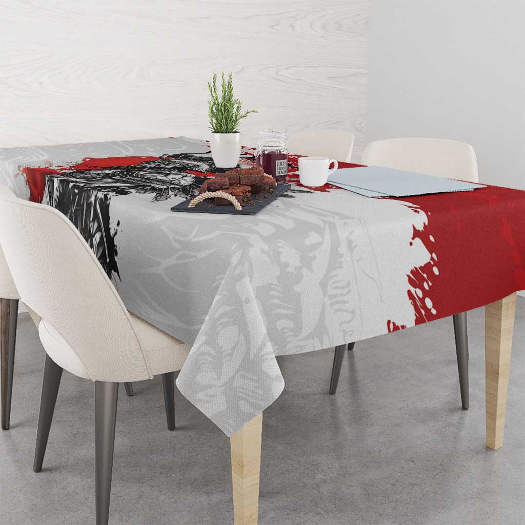 Polish Winged Hussar Tablecloth Grunge Style