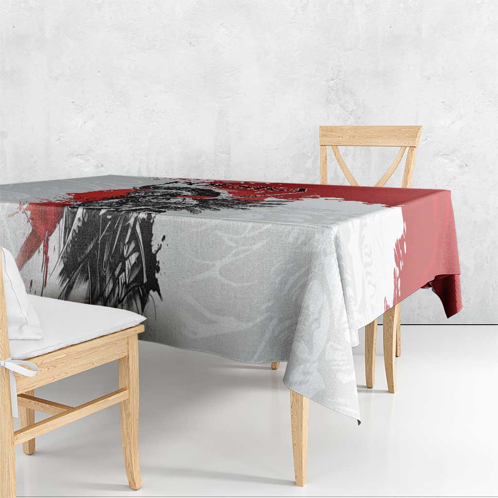 Polish Winged Hussar Tablecloth Grunge Style