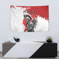Polish Winged Hussar Tapestry Grunge Style