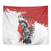 Polish Winged Hussar Tapestry Grunge Style