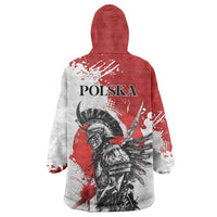 Polish Winged Hussar Wearable Blanket Hoodie Grunge Style
