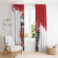 Polish Winged Hussar Window Curtain Grunge Style