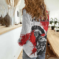 Polish Winged Hussar Women Casual Shirt Grunge Style